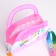 Bag's bag with lightning, pink/lilac color