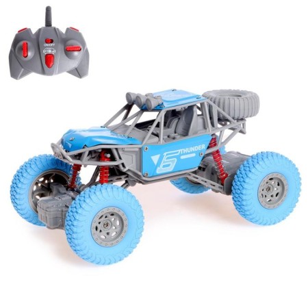 Radio -controlled jeep "Extreme", 1:20, works on the battery, the color is blue