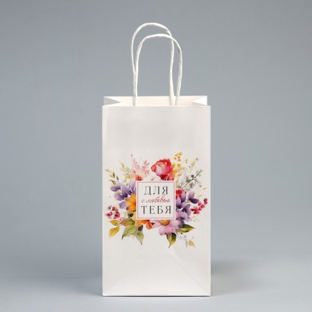 Gift Crafts, Packaging, “For you”, flowers, 12 x 21 x 9 cm-1