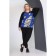Women's sweater, size 54, the color is blue, black