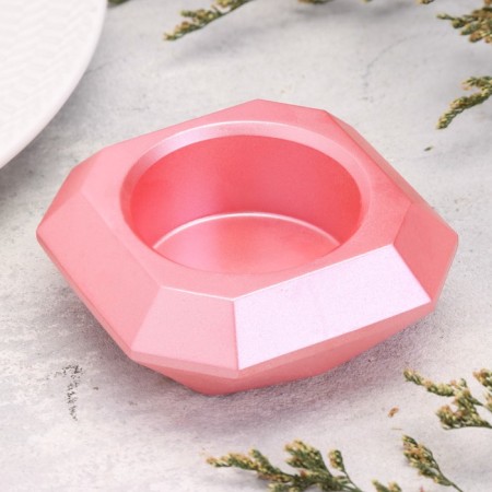 Square Square from gypsum with mowed corners is small, 9x3.5cm, pink-1