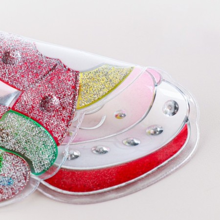 Stickers on the windows "New Year" sleds with gifts, 21.5 x 16.5 cm-2
