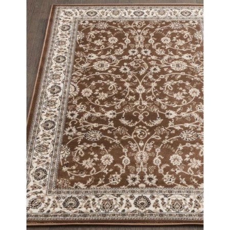 Rectangular carpet Merinos Valencia Deluxe, size 250x350 cm, color Brown