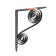 Figure bracket 250x200 Mod.6, black
