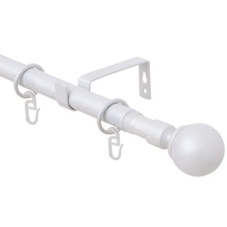 Telescopic cornice 16/19 mm, 160-300 cm, metal rings-1