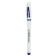 Gel pen, 0.5 mm, blue rod, white body, with rubber hold