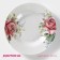 Plate porcelain deep shade "rose", d = 20 cm, white color