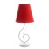 Lamp table Marcel 1x15W E14 18x18x42cm White/Red Risalux