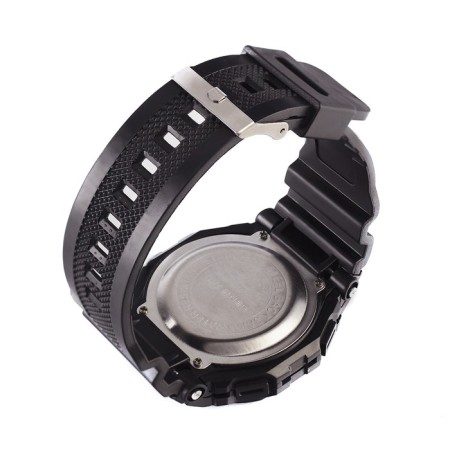 Electronic watch, D-4.5 cm, with an alarm clock, black-5