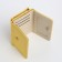 Women's wallet on the button, yellow color