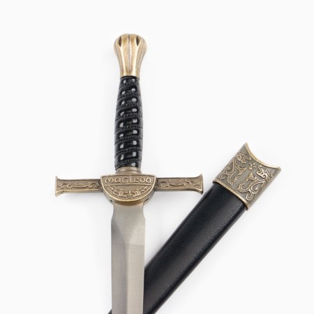 Dagger, twisted handle, on the scabbard of the dragon, 35 cm-3