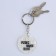 Acrylic key key with a joke "pizdec", 18+ diam. 4.5 cm