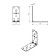 Fitty corner 92 x 92 x 40 x 2 mm, zinc, in package 60 pcs.