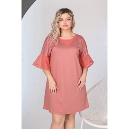 Female dress, size 60, peach color-4