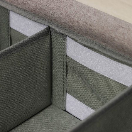 Shoe storage box "Ron", 58 × 30 × 15 cm, gray color-8