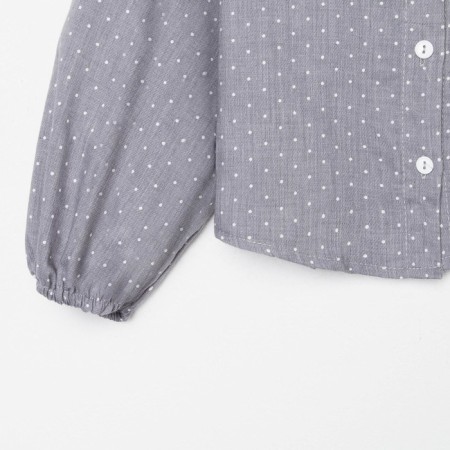Children's shirt Minaku: Cotton Collection Color Gray, river 116-8