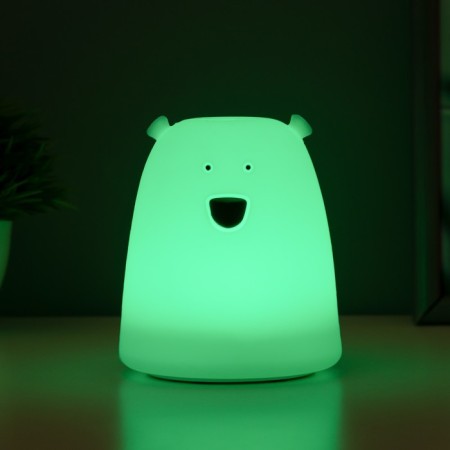 Nightlight "Antistress Cyaksh Bear" Led RGB from batteries 3AAA 9x9x10.5 cm Risalux-3