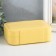 Casket to the leatherette for jewelry "Matte surface" yellow 16x11x5 cm