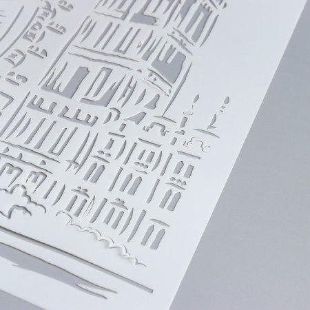 Plastic stencil "Big-Ben. London" 29x20.8 cm-1