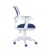 A chair bureaucrat, with an armrest, blue, back mesh, white plastic, ch-w797/bl/TW-10