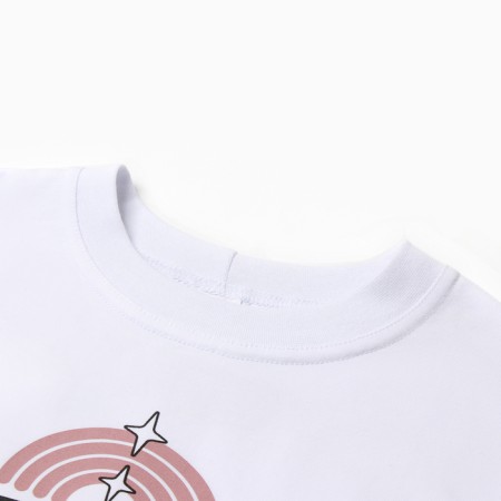 T -shirt Children's Minaku, white color, height 110 cm-7