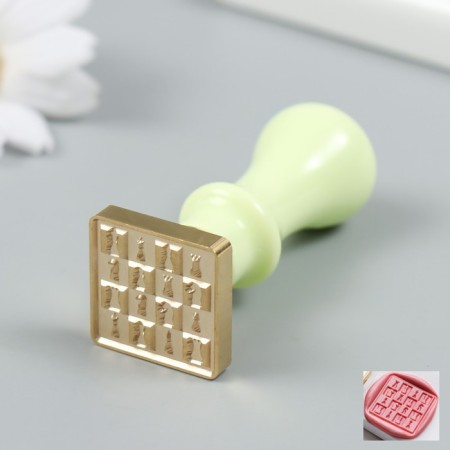 Printing for wax with a plastic handle "Chess" 2.5x2.5 cm