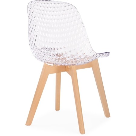 Plastic stool VART BUKA/Plastic, natural/Transparent 47x53x81 cm-3