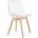 Plastic stool VART BUKA/Plastic, natural/Transparent 47x53x81 cm