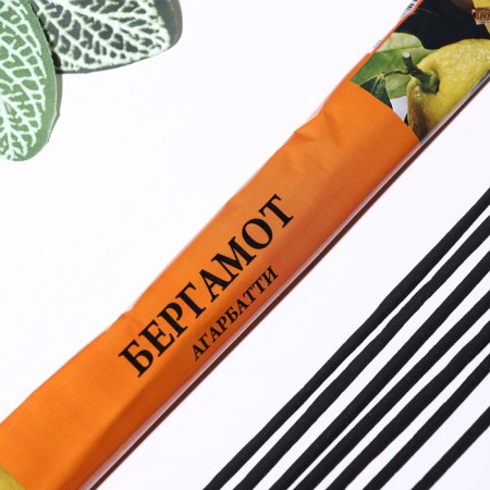 Set of incense "Agarbatti Bergamot", 4 packages of 8 sticks-1