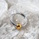 Piercing in the ear "Ring" Sphere, d = 10 mm, color golden-silver