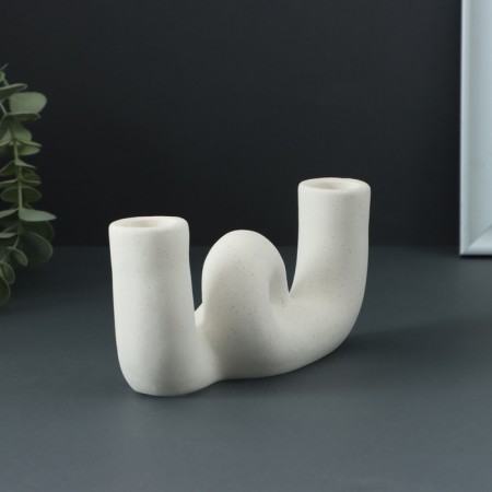 Summary "Knot" White, 17x3.5x8.5cm-2