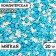 Sprinking confectionery with a soft center, assorted New Year, (blue white, blue), 20 g