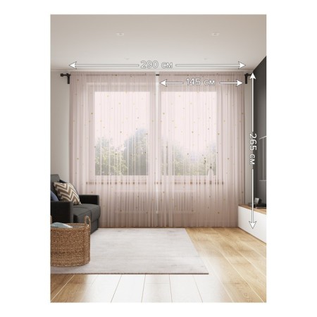 Photo "Snowfall from hearts", size 145x265 cm, 2 pcs-1