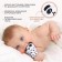 Mitten Mitten "Panda", on Velcro, Kroshka I