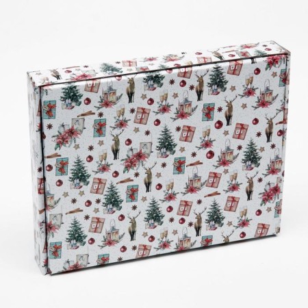 Box the team cover is, with the window, "Christmas evening", 26 x 21 x 4 cm-2