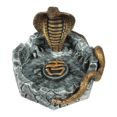 Ash "Cobra", polystone, gray with gold-2