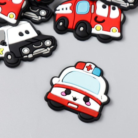 Decor for creativity rubber "Special services. Transport" set 15 pcs MIX 2.8x3.5 cm-2