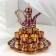 Set of wine jug, 6 glasses and tray "Türkiye. Violet" Violet with gold