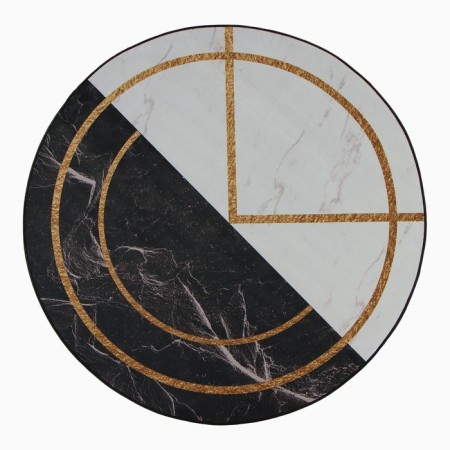 Carpet Ethel "Black and White" D 120 cm, 700g/m2-1