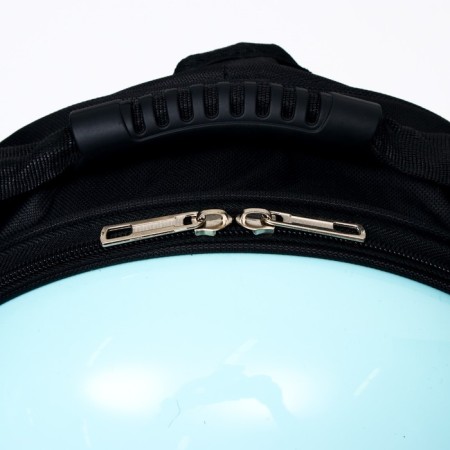 Backpack for carrying animals "Glamorr", with a viewing window, 32 x 25 x 42 cm, blue-6