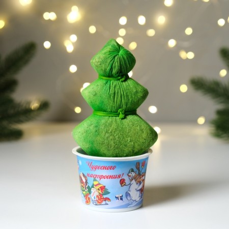 Growing gift grass grass "envelope New Year tree"-5