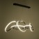 Lamp with PDD "Mila" LED 80W 3000-6000K chrome 124x27x35-135 cm