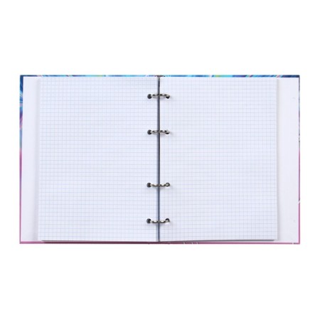 Notebook of 120 sheets in the cage on Enjoy rings, solid cover, glossy lamination, offset block-1