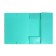 A4, 500 μm elastic band, calligrata, Pastel, spine 20 mm, up to 150 sheets, embossing "sand", mint
