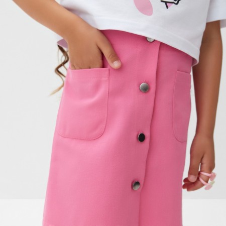 Children's skirt KAFTAN p. 34 (122-128 cm), bright pink-11