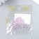 Decor for creativity Plastic "elongated crystal" set of 60 pcs Violet 0.8x0.6 cm