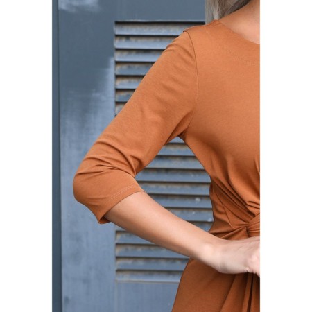 Female dress, size 54, mustard color-13