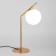 Frost table lamp, 1x60W E27, brass color