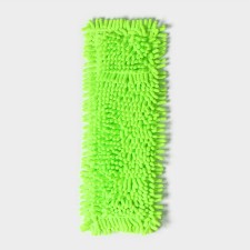 Nozzle for a flat mop of the share, 43 × 13 cm, microfiber booklies, green color