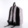 Youth backpack made of textiles, external pocket, gray color